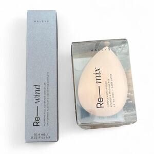 HALEYS Brightening Re-Wind Concealer + Sponge Set Full Coverage Medium Warm